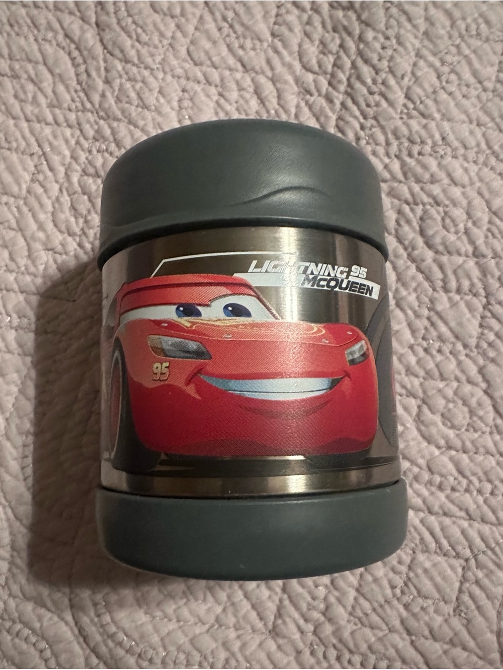 Thermos Red Lightning McQueen Stainless Steel Food Jar with Gray Lid